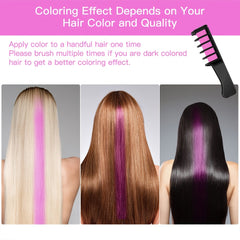 Hair Chalk Comb Washable DIY Hair for Halloween Birthday Cosplay