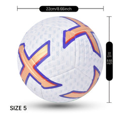 Standard Size 5 Machine Sewn Faux Leather Football