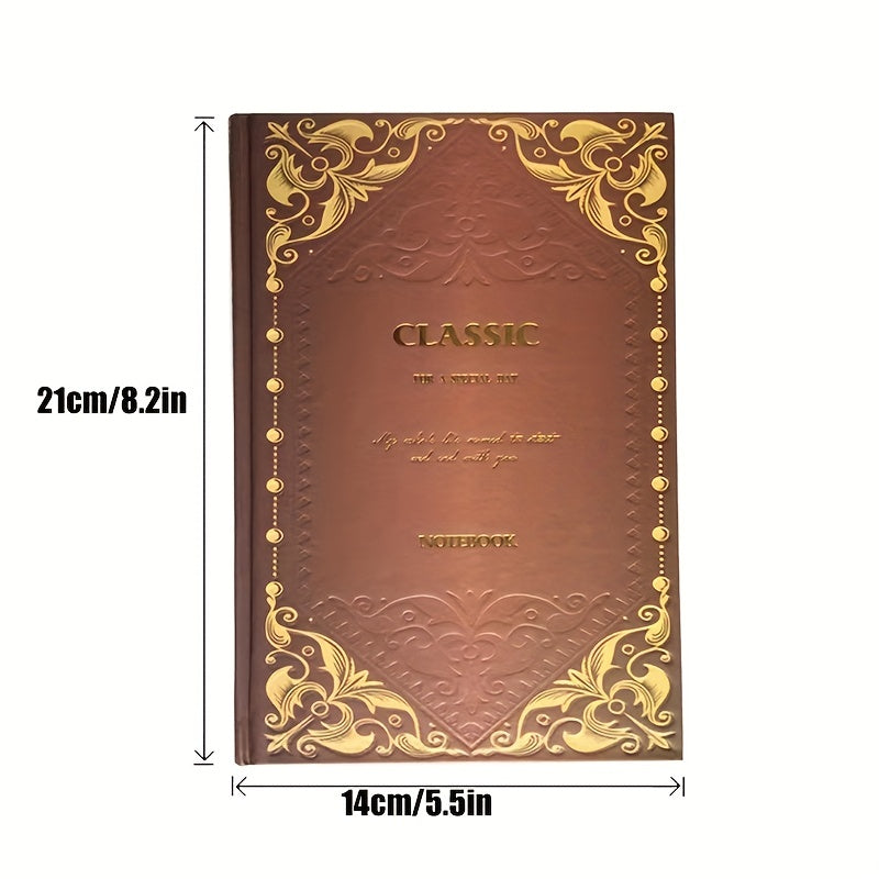 A5 Vintage Notebook Classic Thickened Notepad Student Diary 100 Sheets