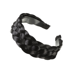 Synthetic Braided Hairband Wide Plaited Braids Headband