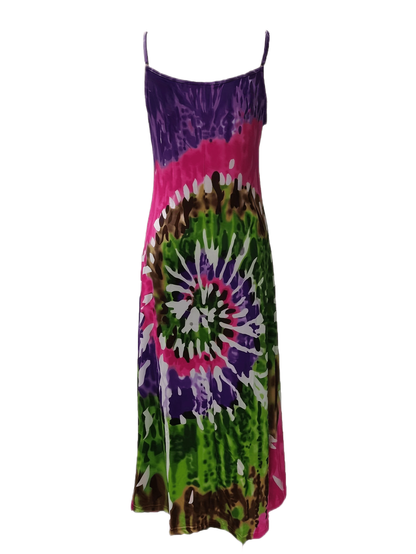 Tie Dye V Neck Maxi Dress