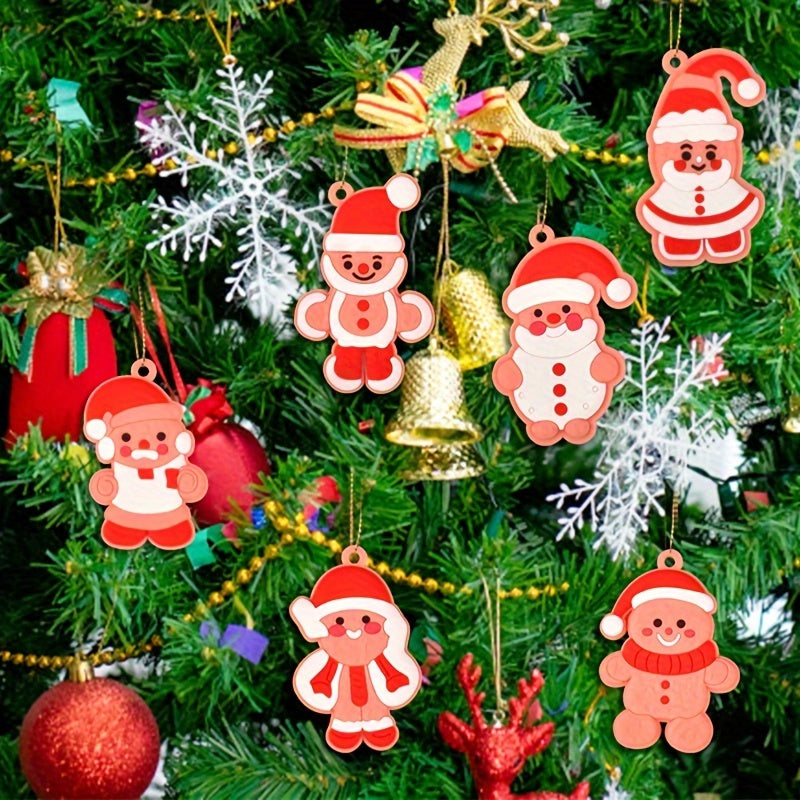 6 Gingerbread Man Christmas Tree Pendants Home Decor