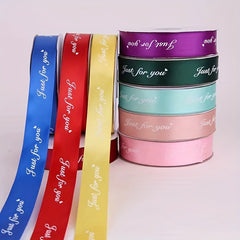 English Ribbon Decoration Gift Satin Ribbon DIY Cake Flower Butterfly Knot