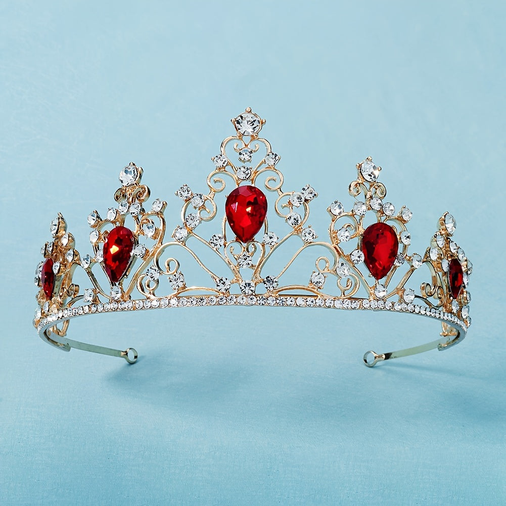 Hollow Rhinestone Crown Hairband Headband Tiara Wedding