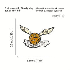 Cartoon Ball With Wings Enamel Pin Brooch