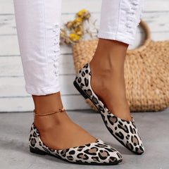 Women's Pointed Toe Slip On Canvas Shoes