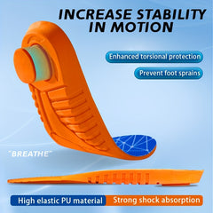 High Elastic Shock Absorption Sports Insoles for Basketball Football Running