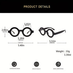 Vintage Round Light Blocking Glasses for Women