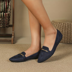 Women's Pointed Toe Ballet Flats Casual Slip On Shoes