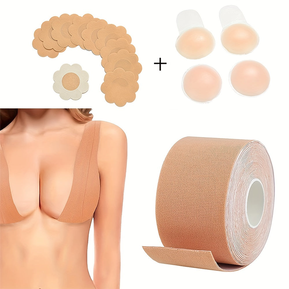 Invisible Lingerie Accessories Set Nipple Pasties & Bodytape