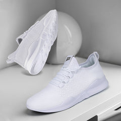 Men's Breathable Lace Up Casual Shoes Anti odor Running Sneakers