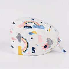 Cartoon Cotton Work Cap Button Nurse Scrub Hat