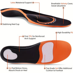 Comfortable Arch Support Insoles Flat Feet Cushioned Inserts
