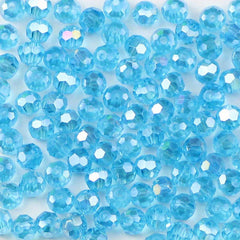 100pcs 4mm Crystal Glass Beads Rainbow AB Round Faceted Loose Beads DIY Jewelry