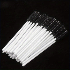 50pcs Eyelash Brushes for Extensions and Makeup, Gentle on Eyes