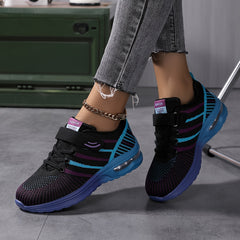 Women's Breathable Running Shoes Hook & Loop Fastener Athletic Sneakers