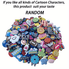 Random Cartoon Anime Shoe Charms For Crocs - Party Favors Shoe Decorations