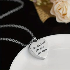 Dad My Hero My Angel Cremation Necklace