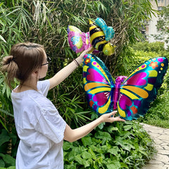 4pcs Butterfly Bee Children's Party Balloons Garden Decor