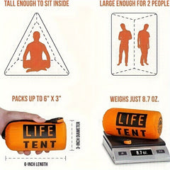 2 Person Emergency Tent Survival Shelter Tube Tent Waterproof