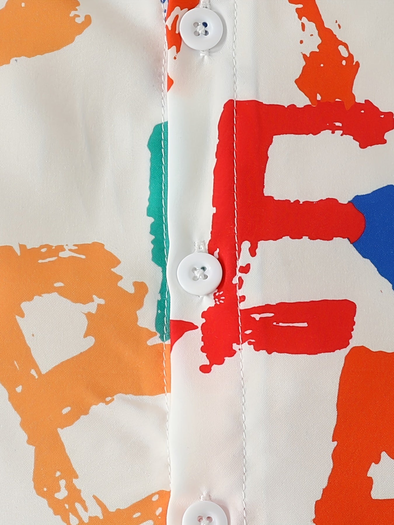 Boys Colorful Letter Pattern Casual Outfit Shirt & Shorts Set