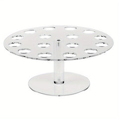 Acrylic Ice Cream Egg Cylinder Stand Holder with 16 Holes