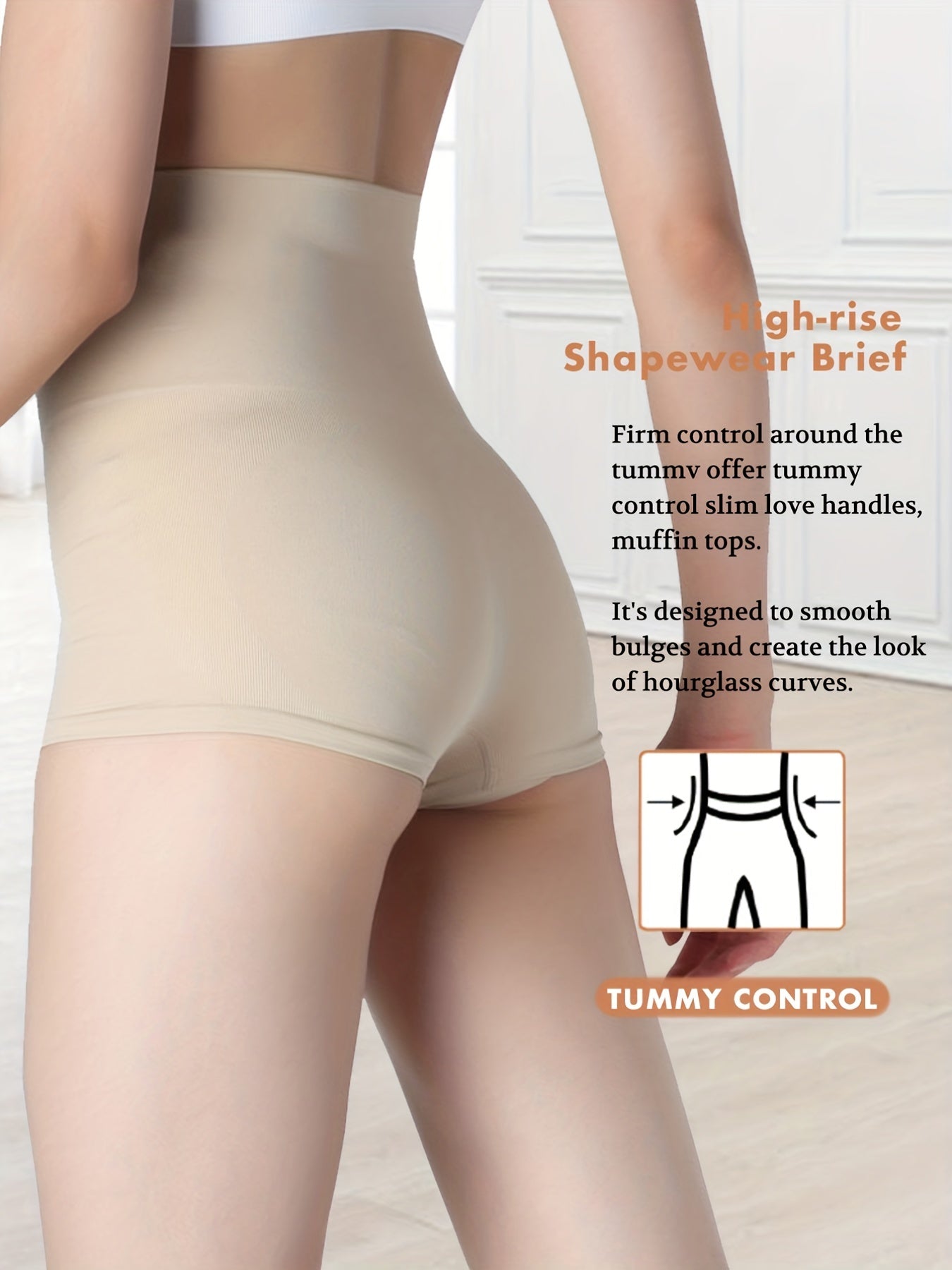 Seamless High Waist Boyshort Panties Women's Lingerie