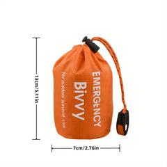 2pcs Emergency Sleeping Blankets with Survival Whistles