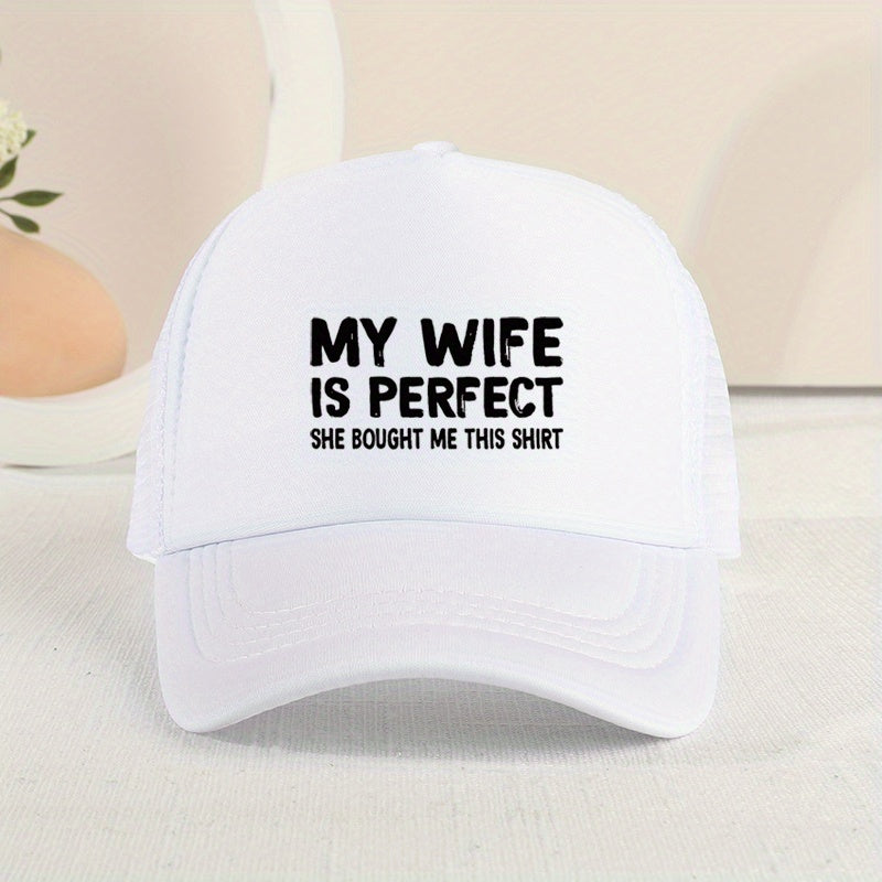 Kids Mesh Letter Printed Baseball Cap Sunshade Breathable Cap