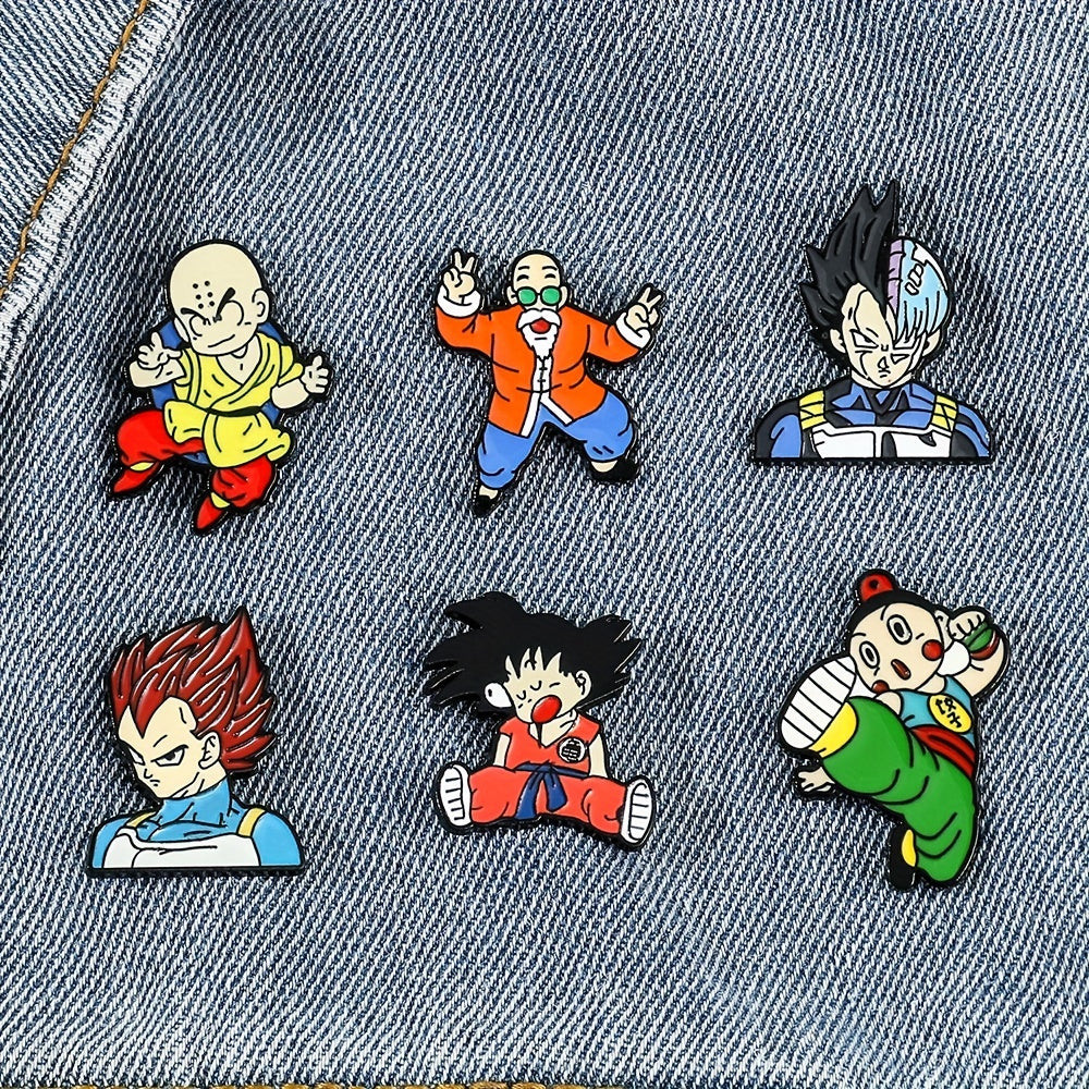 Kids Cartoon Enamel Pin Set for Clothing Hats Backpacks