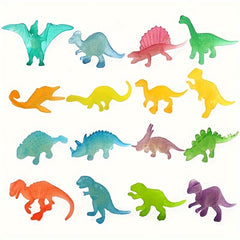 16pcs Luminous Mini Dinosaurs Glow In Dark Dino Figures