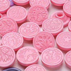 Fire Paint Set 5pcs Plastic Fire Paint Seal Head And 1pc Wax Seal Handle Wax Set