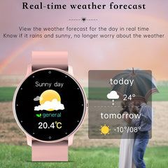 Waterproof Smart Watch Full Touch Screen Silicone Band