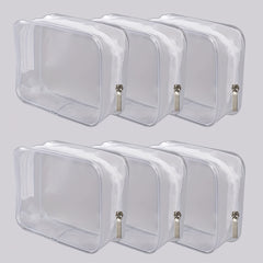 Clear Makeup Bags Set Transparent Cosmetic Bag Travel Toiletry Zipper
