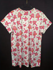 Mushroom & Star Print Loungewear Dress