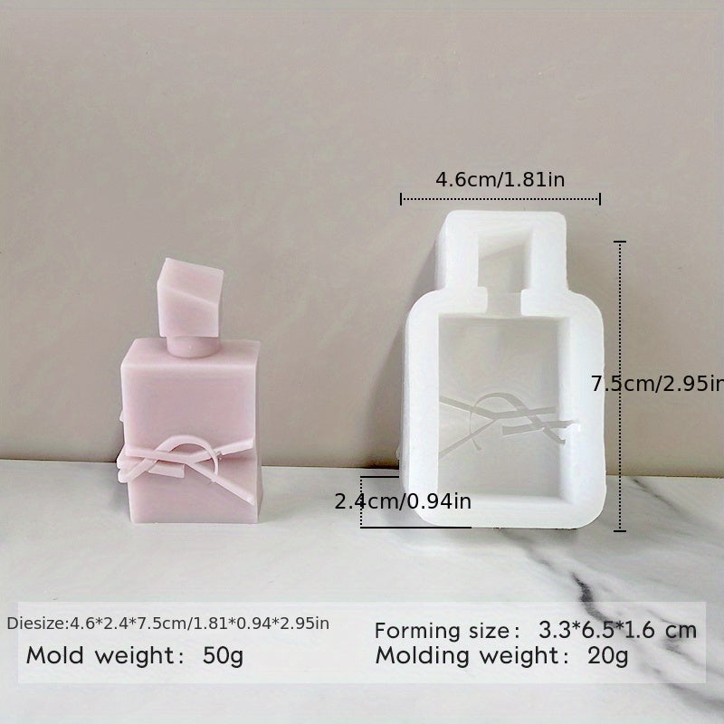 Perfume Bottle Shape Aromatherapy Mold DIY Soap Candle Fragrance Stone