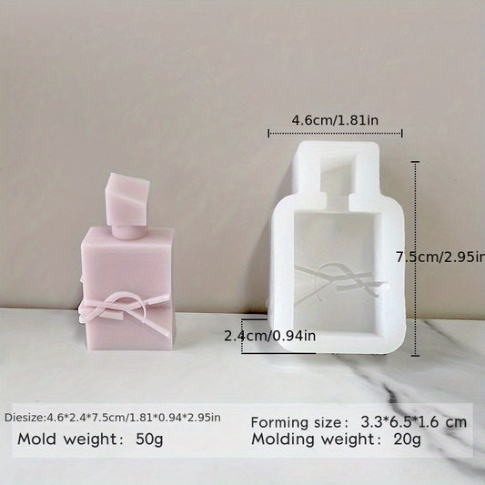 Perfume Bottle Shape Aromatherapy Mold DIY Soap Candle Fragrance Stone