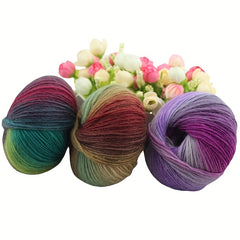 3pcs 100% Wool Hand Knitting Yarn Worsted 150g - Scarf, Shawl, Sweater
