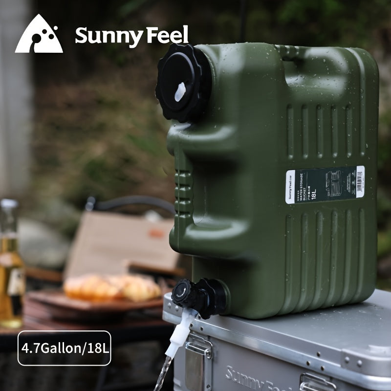 SunnyFeel Portable 17L Water Container w/ Faucet for Camping