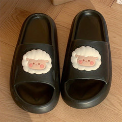 Cartoon Sheep Non Slip Slides Indoor Slip On Slippers Boy's