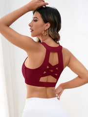 Criss Cross Back Sports Bra Yoga Tank Top