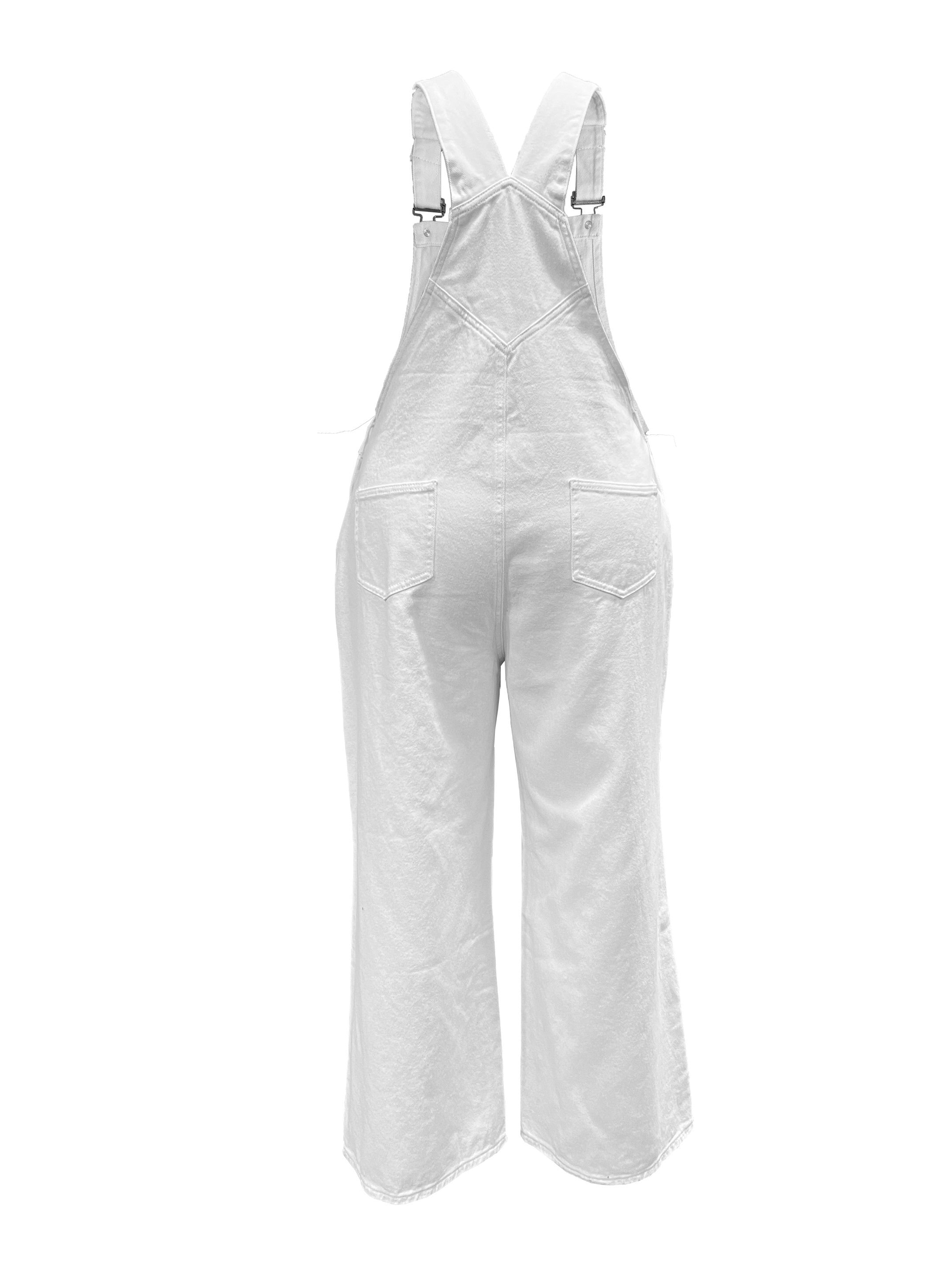 Denim Overalls Wide Leg Overalls Women's