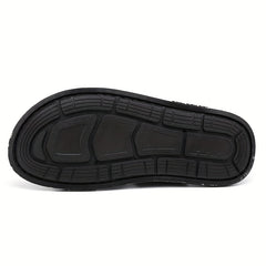Men's Open Toe Hook And Loop Sandals Non Slip Comfortable Beach Shoes Summer