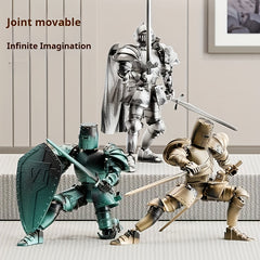 Roman Medieval Knight Warrior Toy DIY Educational Gift
