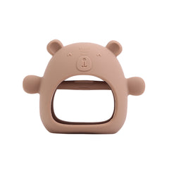 Wearable Baby Chewable Teether Toy Little Bear Mitten Teething Toy