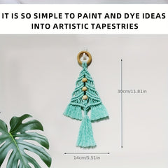 Christmas Tree DIY Set Weaving Decorative Pendants Home Decoration Tapestries