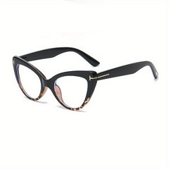 Light Blocking Glasses Womens Retro Cat Eye Clear Lens Computer Glasses