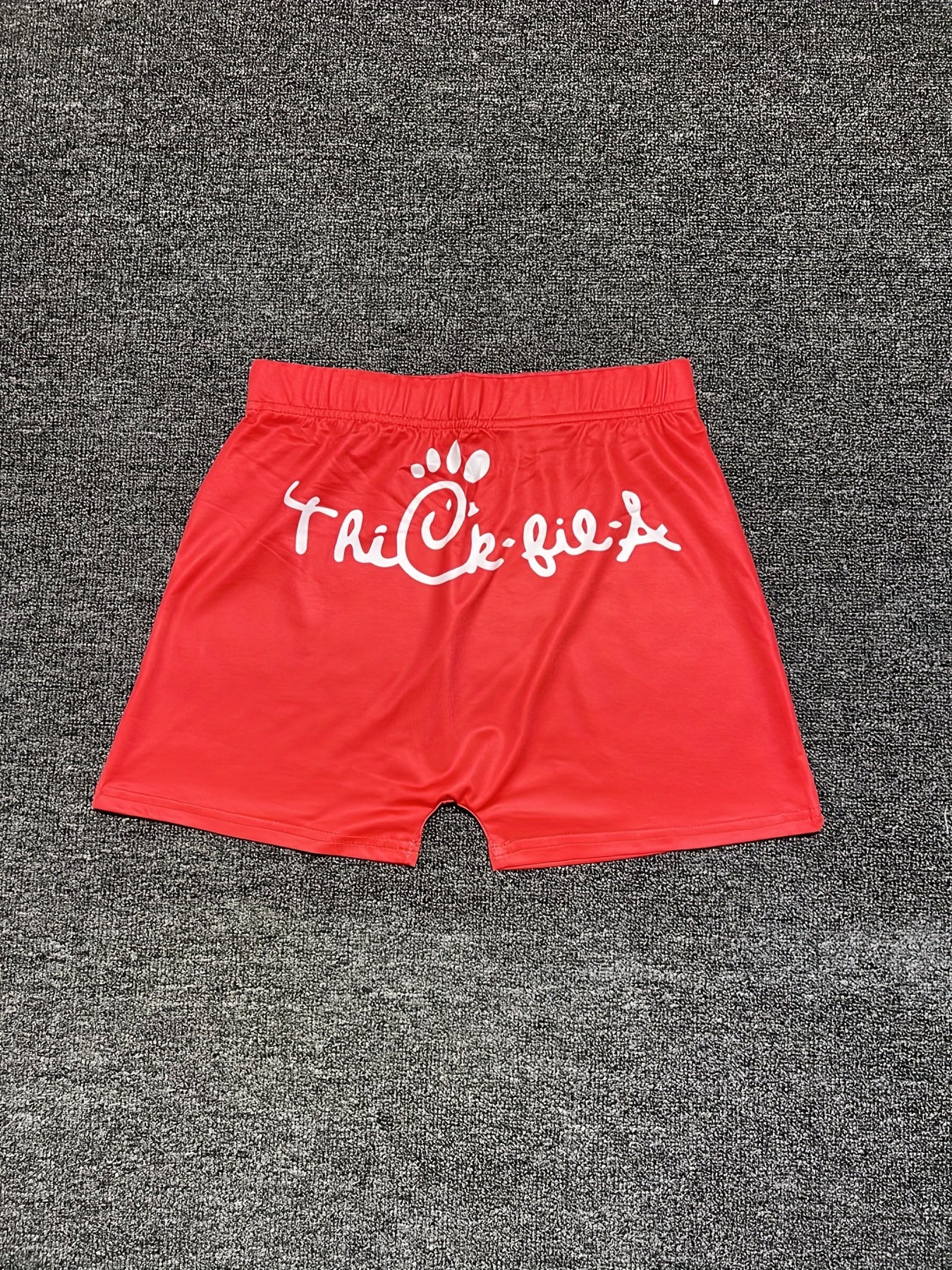 Letter Print Skinny Biker Shorts for Women