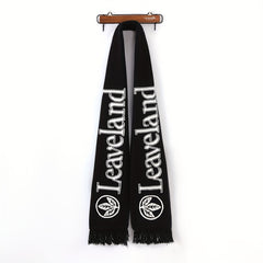 Maple Leaf Letter Pattern Couple Scarf Outdoor Warm Scarf