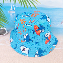 Kids Shark Bucket Hat Outdoor Sunshade Hat for Boys and Girls